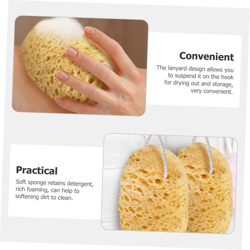 Set de 4 Esponjas Exfoliantes y Lufa para Ducha HAPINARY