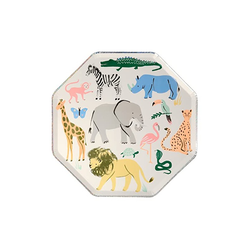 Meri Meri Safari Animals Dinner Plates