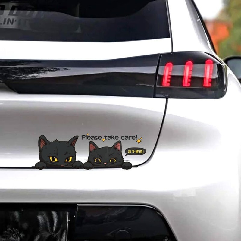 TATACLEA Car Stickers, Cute Cat Car Stickers, Cartoon Car Stickers,