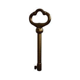 NATIKON KY-2AB Antique Brass Plated Hollow Barrel Skeleton Key (Pack of 2)