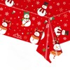 COSORO 137*274cm Plastic Christmas Tablecloths Party,Large Xmas Table Cloth Rectangle