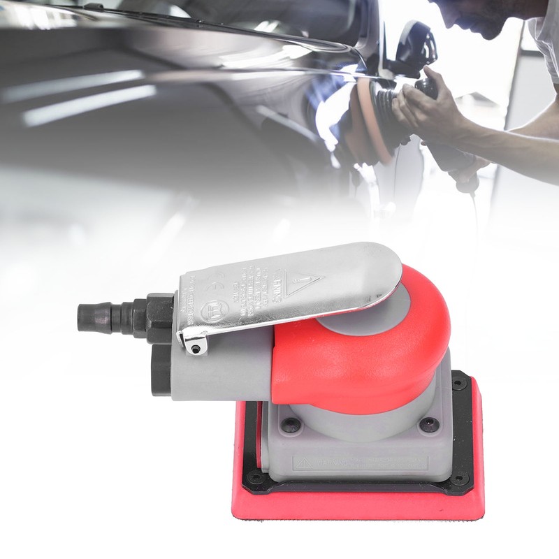 Air Sander Random Orbital Polisher Machine Handheld Square Pneumatic Tool