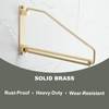 Folding Wall Mounted Clothes Hanger Rack Clothes Hook Solid Brass