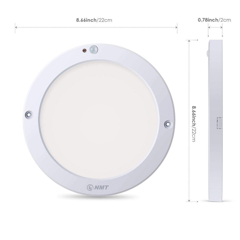 S NMT Motion Sensor Led Ceiling Light 1200 Lumen,100 Watt
