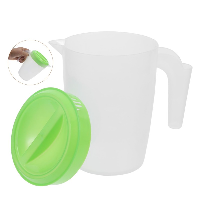 ABOOFAN Juice Pitcher with Lid Round Beverage Jug for Home
