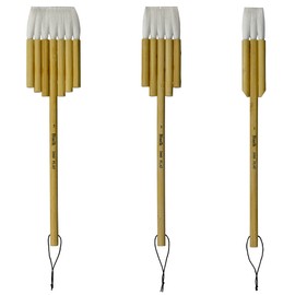 Biaelk Professional Watercolor Brushes Set,Hake Brushes Set,2660Flat Synthetic Goat Mixed Hair Artist Art Supplies,3PCS of #1#3#5,Carbonized Bamboo Handle for Watercolor Paint