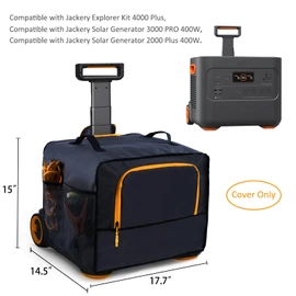 Upgraded Dust Cover Compatible with Jackery Solar Generator 2000 Plus 400W, Jackery Explorer Kit 4000 Plus, Jackry Solar Generator 3000 PRO 400W, Water-resistant Dust Cover for Jackery Solar Generator