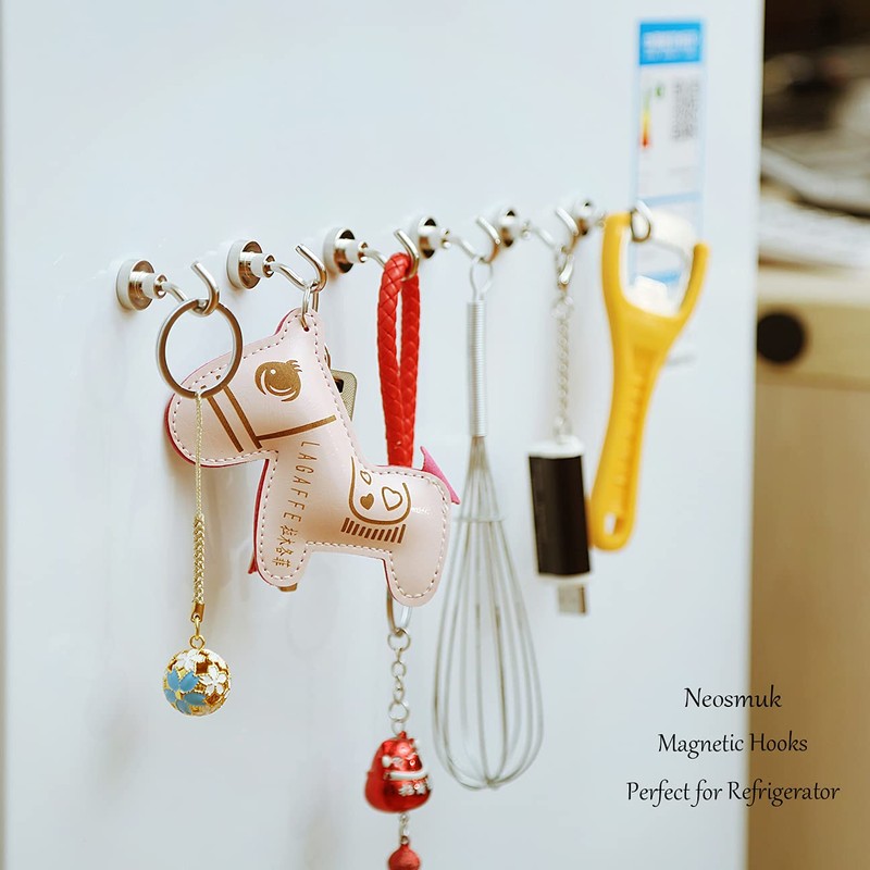 Neosmuk 22lb+ Extra Strong Magnet with Hook for Fridge,Heavy Duty