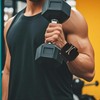 2Pcs D Ring Weight Lifting Straps,Heavy Duty Gym Wrist Straps