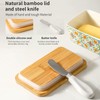 Howise Butter Dish with Lid, Large Butter Dish for Countertop,