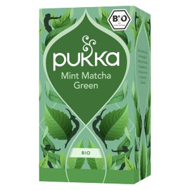Pukka Organic Green Tea Blend "Mint Matcha Green", Mint, Peppermint & Matcha, for Fresh Morning, Pack of 1, 20 Tea Bags