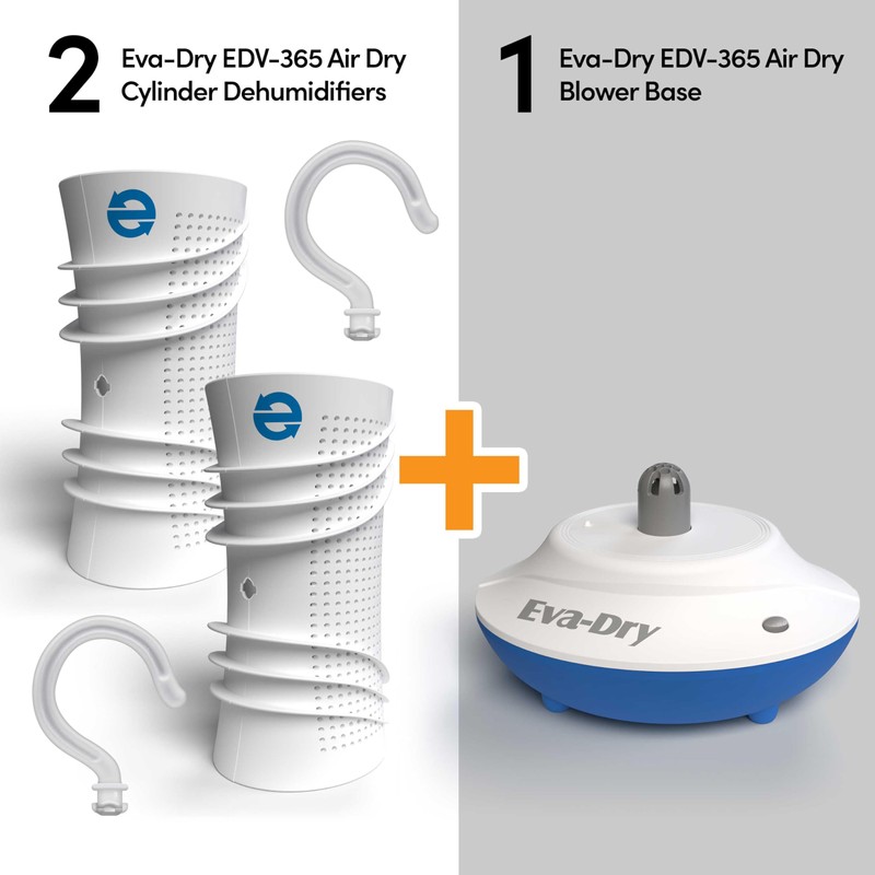 Eva-Dry EDV-365 Air-Dry System – Renewable Dehumidifier with Dual Cylinders,