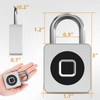 Pothunder Fingerprint Padlock with APP, Keyless Biometric Lock, Smart Waterproof