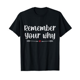 Funny Sarcastic Inspirational Quote, Remember Your Why T-Shirt