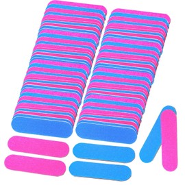 200 Pcs Mini Nail File, Disposable Professional Nail Files for Manicure, Double Sided Emery Board, Nail Buffering Files for Home and Salon Use 180/240 Grit