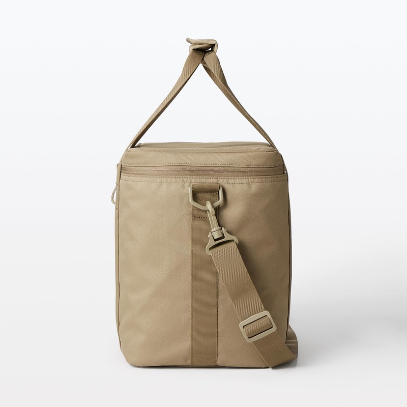 MUJI 84383137 Insulated Bag, Beige, Large Size, 12.6 x 11.8