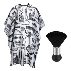 Febsnow Capa Profesional De Corte De Cabello Con Cepillo Par