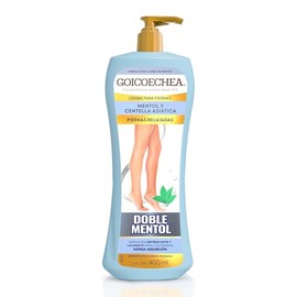 GOICOCHEA - Crema para piernas con doble mentol. Sensación refrescante y calmante de rápida absorción. Botella con 400ml