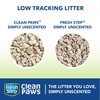 Fresh Step Clean Paws Simply Unscented Clumping Cat Litter, 22.5