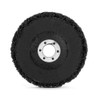 ASHATA Poly Strip Wheel, 5Pcs 100mm Black Poly Strip Wheel