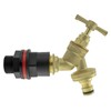 3/4" bsp Waterbutt Connector +Solid Brass bib tap with Click-Lock