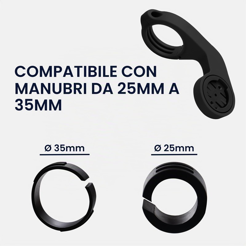 kwmobile Supporto Manubrio Compatibile con Garmin Edge Staffa - Attacco