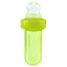Nuby EZ Squee-Z Silicone Self Feeding Baby Food Dispenser (Green)