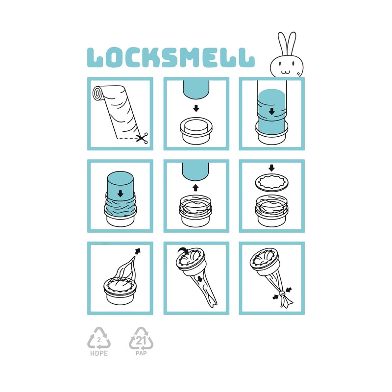 LOCKSMELL Nappy Bin Liner (200m) Compatible with Tommee Tippee Sangenic