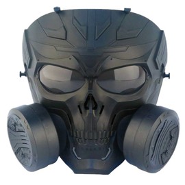Tactical Airsoft Mask Paintball Eye Protection Equipment BB Gun CS Game Skull Masks with Double Dummy Gas Filter