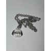 Sanrio Pochacco Figure Resin Pendant Necklace w/ Tin Chain 11.5"