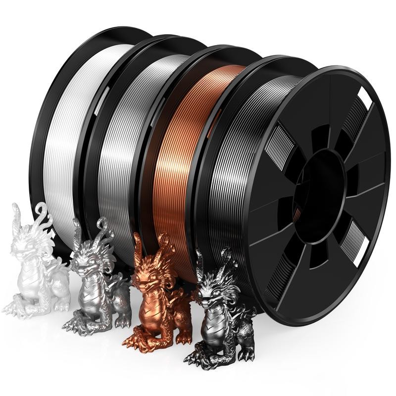 PLA 3D Printer Filament Bundle 200g x 4 Spools Set