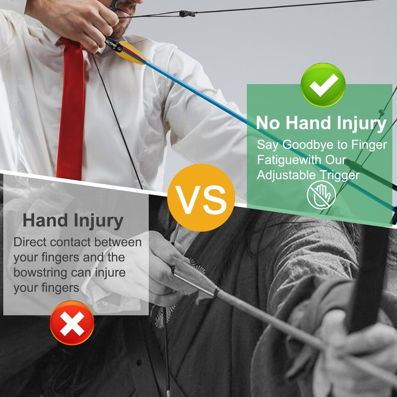 Ruirgo Bow Release for Compound Bow (Silver)