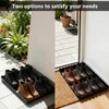 Maxdot 2 Pack Scalloped Iron Boot Tray for Entryway Indoor,