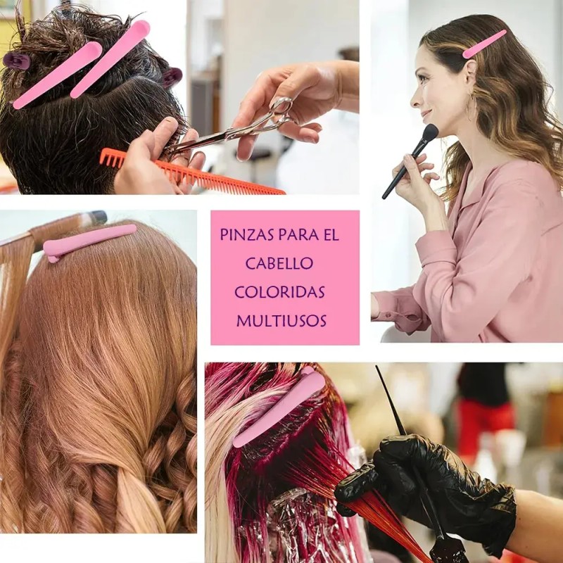 Kit 12 Piezas Peines Cepillos Atomizador Y Pinzas Cabello
