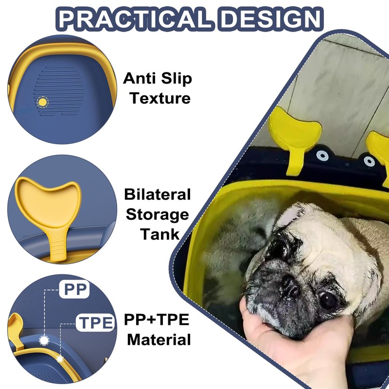 Pet Bathtub with Toys,Portable Puppy Bathtub for Easy Baths and