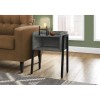 Homeroots 23" Black And Gray End Table With Shelf
