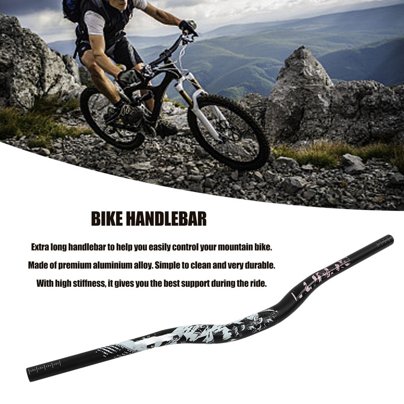 Bike Handlebar Handle Riser Bar Extra Long Aluminium Alloy 31.8x720mm