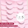 outopen 7 Pairs Bottom Lashes Japanese Manga Style False Eyelashes
