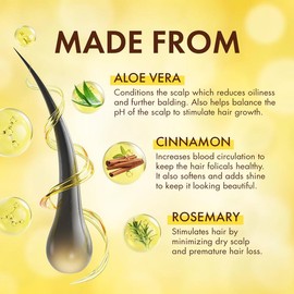 Dominican Magic Hair Follicle Anti-Aging Scalp Drop Hair Tonic with Rosemary and Cinnamon, Gotero Anti-Caida, Helps Stimulate Hair Growth - Size: 4 OZ (125mL)