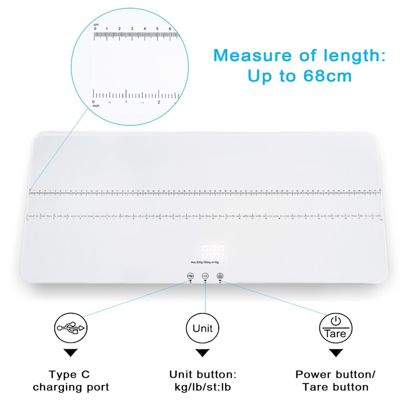 UNIWEIGH Digital Pet Scale 220lbs x10g Accuracy,Dog/Cat Animal Scales with
