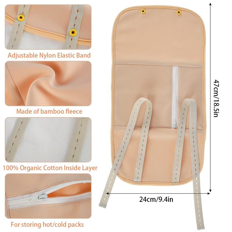 Castor Oil Pack Mess-Free Castoroil Pack Wrap with Adjustable Straps