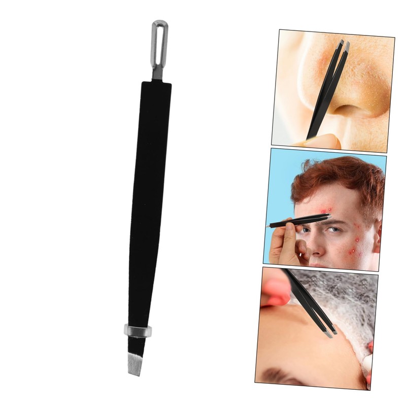 BIUDECO Ergonomic Eyebrow Clip Stainless Steel Brow Tweezer Perfect for