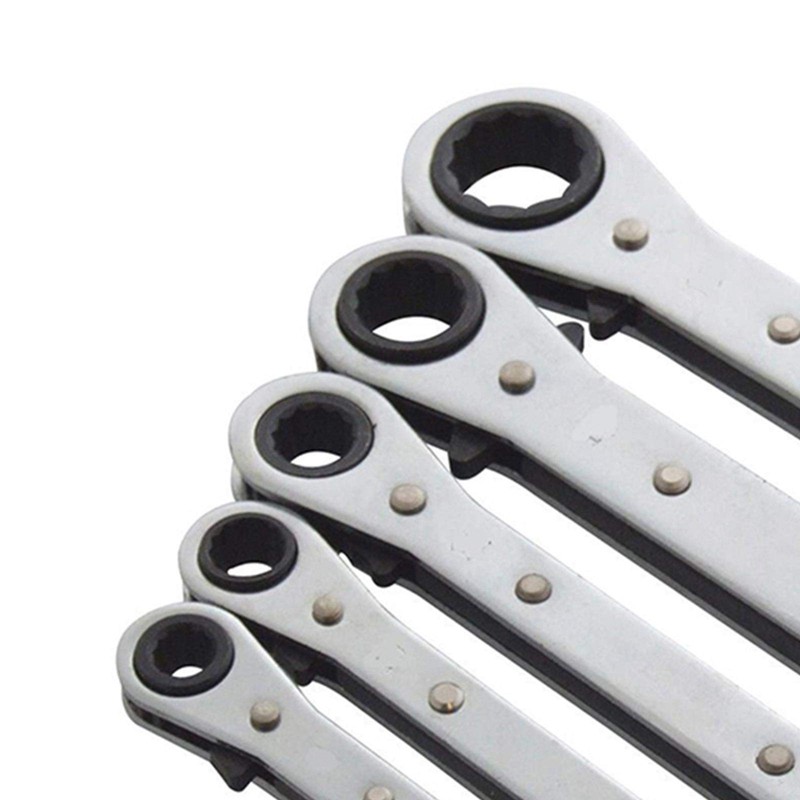 Dapetz ® Ring Spanner Wrench AF/Imperial/SAE Imperial Reversible Ratchet 5