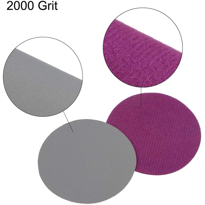 TA-VIGOR 30Pcs 75mm Wet and Dry Sanding Discs, 2000 Grit