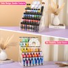 CELSOL 2 Pack 5-Tier Acrylic Paint Organizer, Clear Snap-On Storage