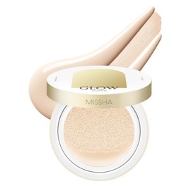 MISSHA Glow Cushion No.13 Light Beige for Fair Skin Radiant & Moisturizing Skin with Buildable Coverage