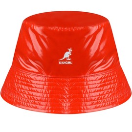 Kangol Rave Sport Bucket Reversible Fabric Hat Fishing Hat with Lining, orange