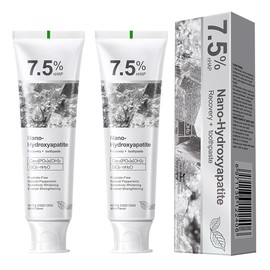 2pcs Hydroxyapatite Toothpaste, blanquea los dientes, limpia los dientes, elimina las manchas y protege el esmalte