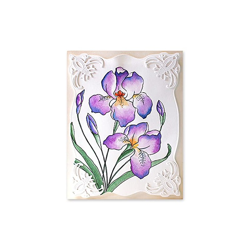 Penny Black Cling Rubber Stamps - Iris Elegance 40-848
