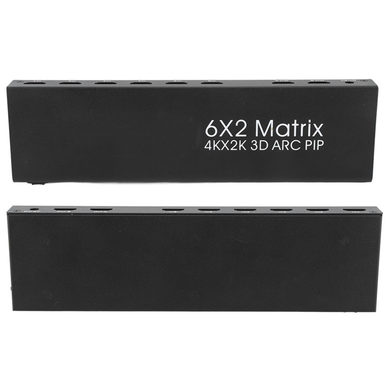 6x2 HD Multimedia Interface Switch Splitter 6 in 2 Out